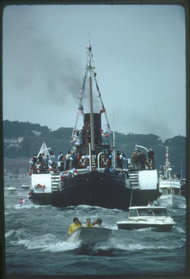 Various views of the Eppleton Hall (built 1914; tugboat) at and near the San Francisco Waterfront