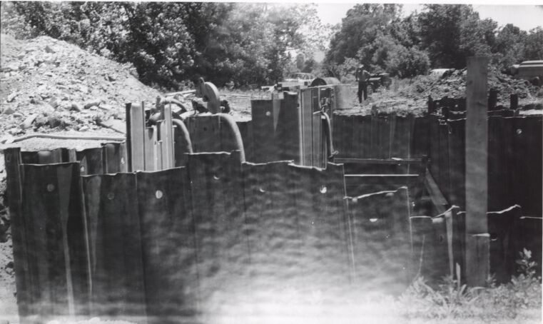 Construction work near James River Bridge