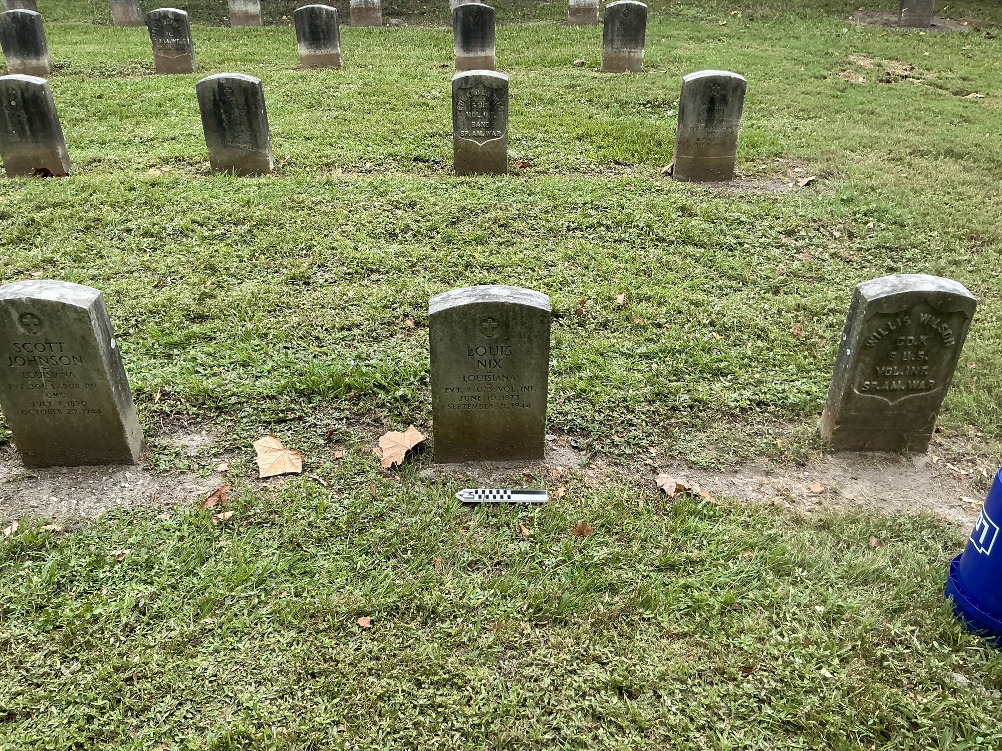 Extra image of upright marble headstone with flat face.