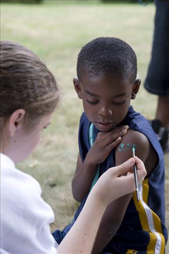 Get Up, Get Out & Go! face painting