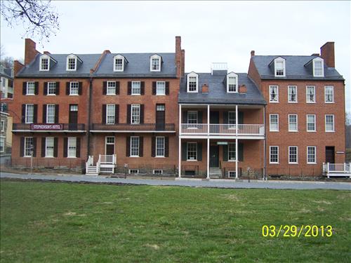 Views of the John Brown Museum Buildings in Historic Lower Town, Harpers Ferry NHP/NPS, West Virginia, Dated to March 29, 2013.