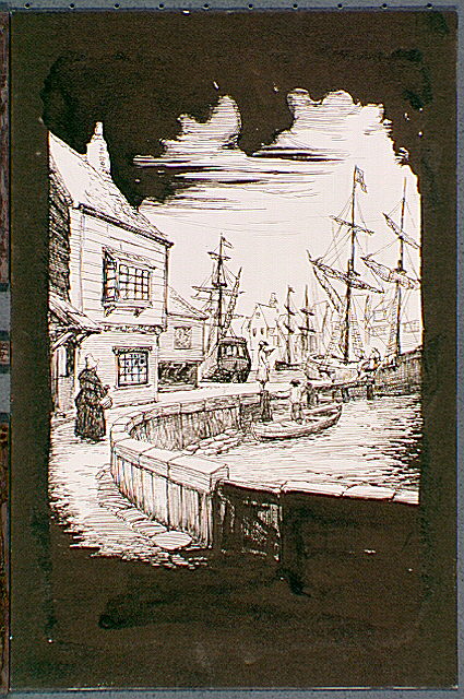 18th century wharf scene