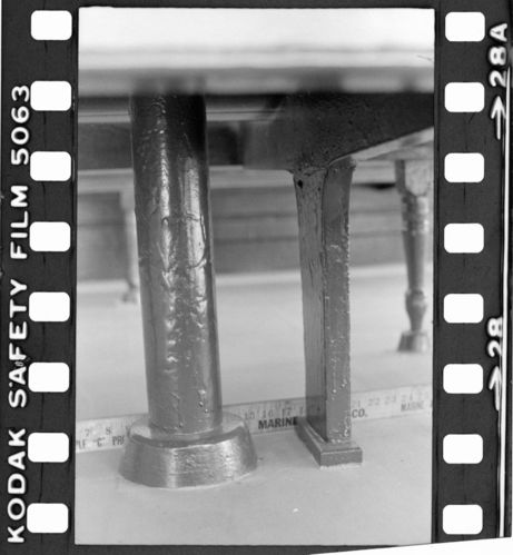 Survey photographs of the deck and interior details of Eureka (built 1890; ferry), early 1980s