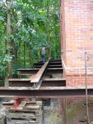 FOUNDATION WORK AND REPAIRS AT THE HISTORIC BAILLY BRICK HOUSE