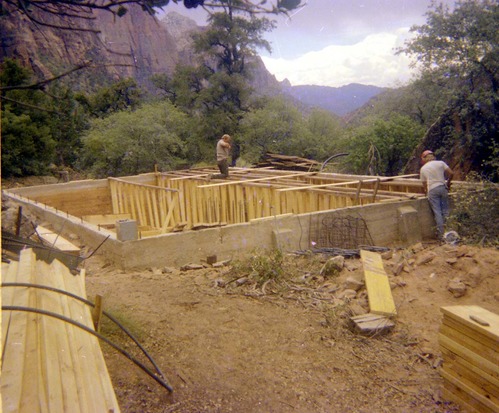 The construction of the Wiley Spring water vault.