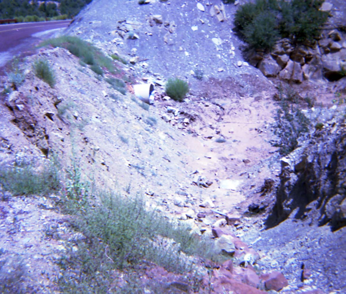 Color photos of aspects of the Cedar Breaks water system.