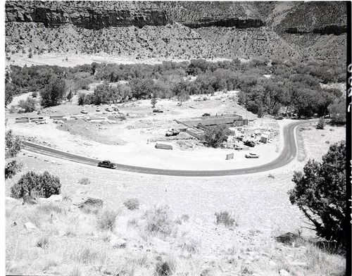 General overview of Mission 66 Visitor Center and Museum construction.