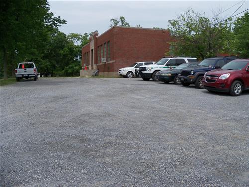 Views of the gravel roads and parking areas relaid by the project in 2011 at the HAFE Park Grandview School and Lancaster Street.