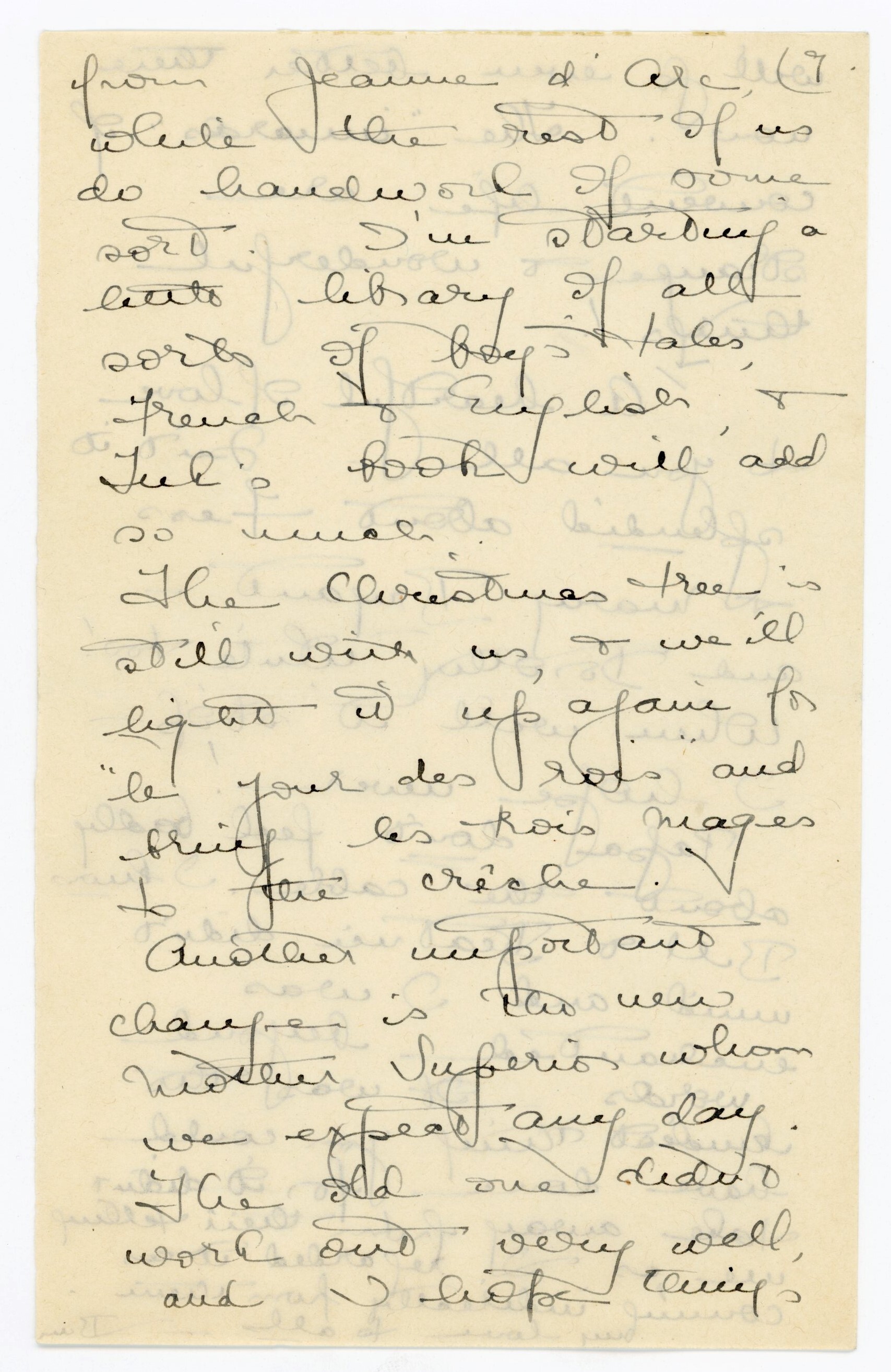 Manuscript letter