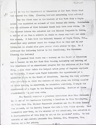 NCNW Meeting Minutes