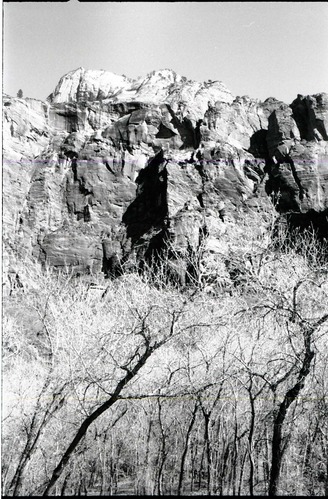BW photos of visitors using Grotto Picnic Area.
