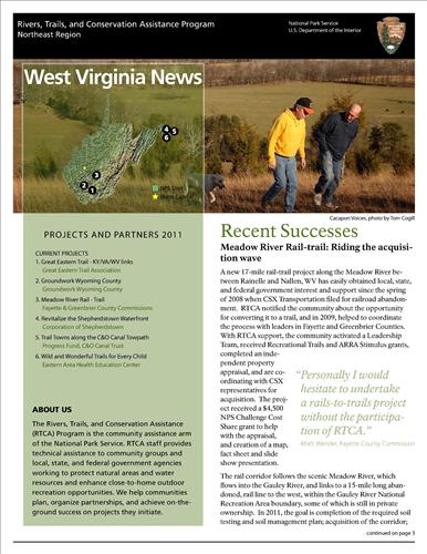 RTCA 2011 West Virginia News