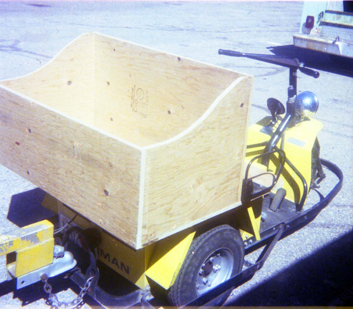 Color Photos of the parks three-wheeler.