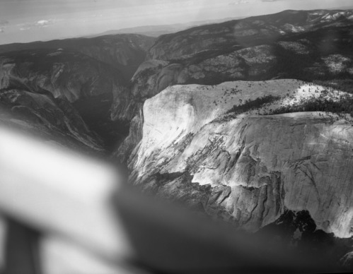 Mt. Watkins. Aerial photograph of flight over park.