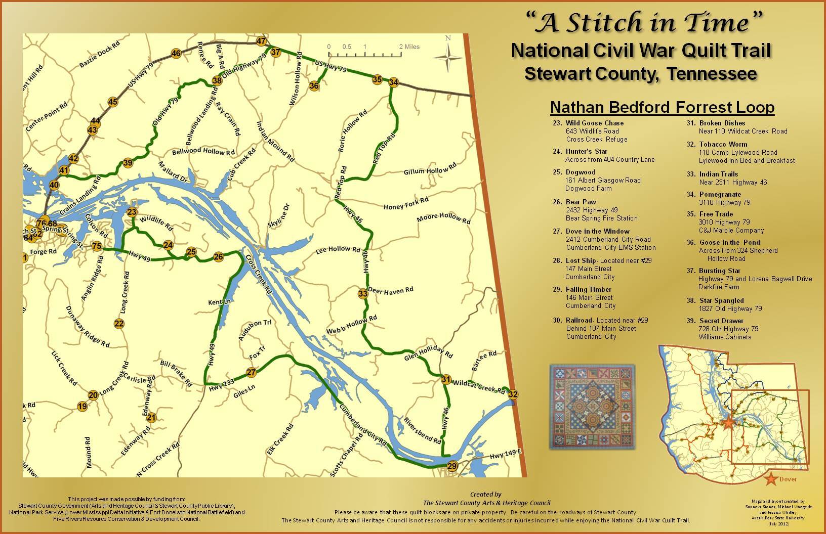 map for the NB Forrest Loop