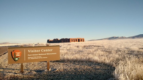 Hoar Frost on Prairie Grass around Hospital 