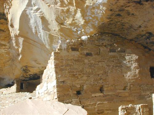 Alpine Hot Shots firefighting crew visit Mug House cliff dwelling, Mesa Verde National Park