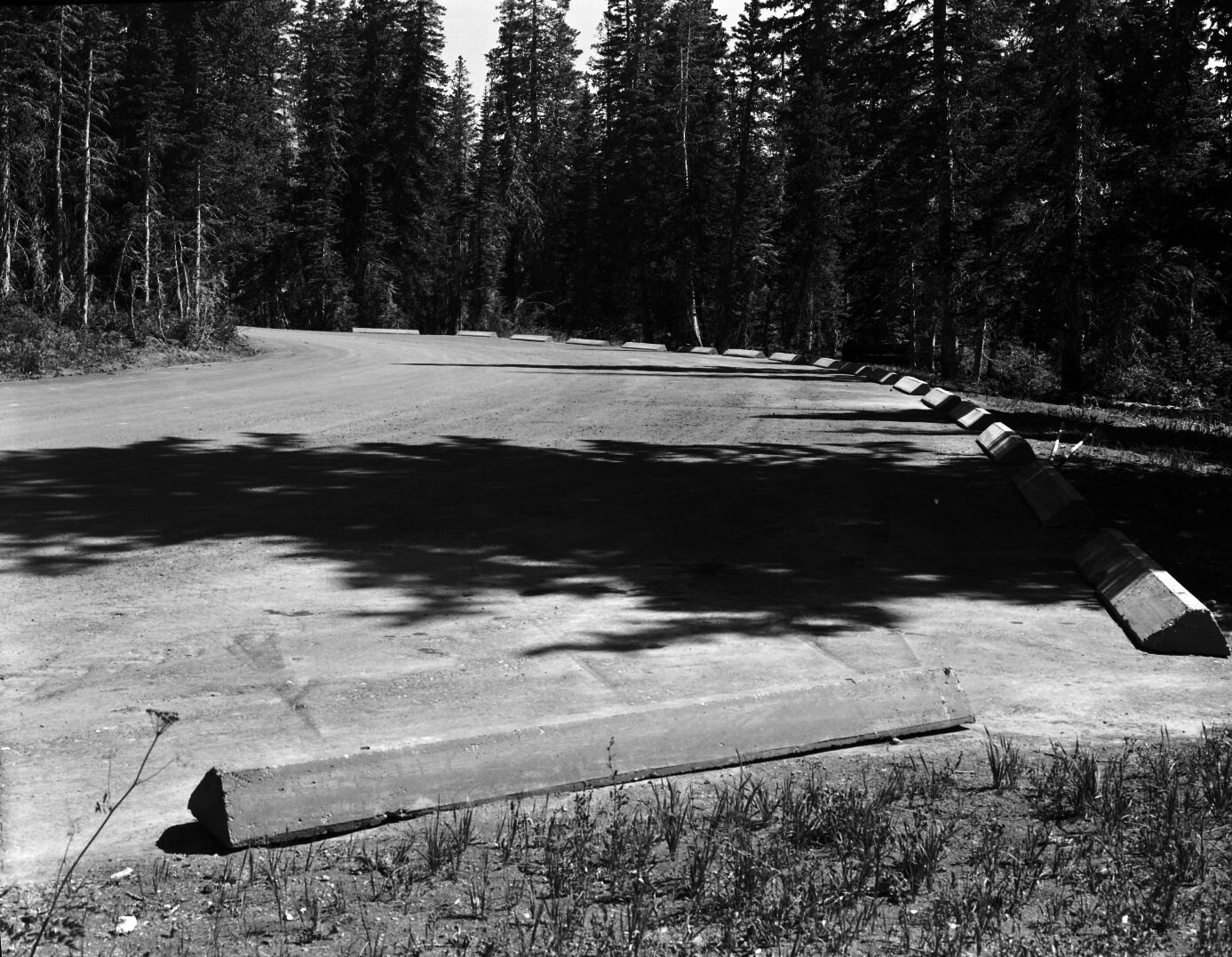 Completed parking area for picnic area and parking stop at Cedar Breaks National Monument campground.