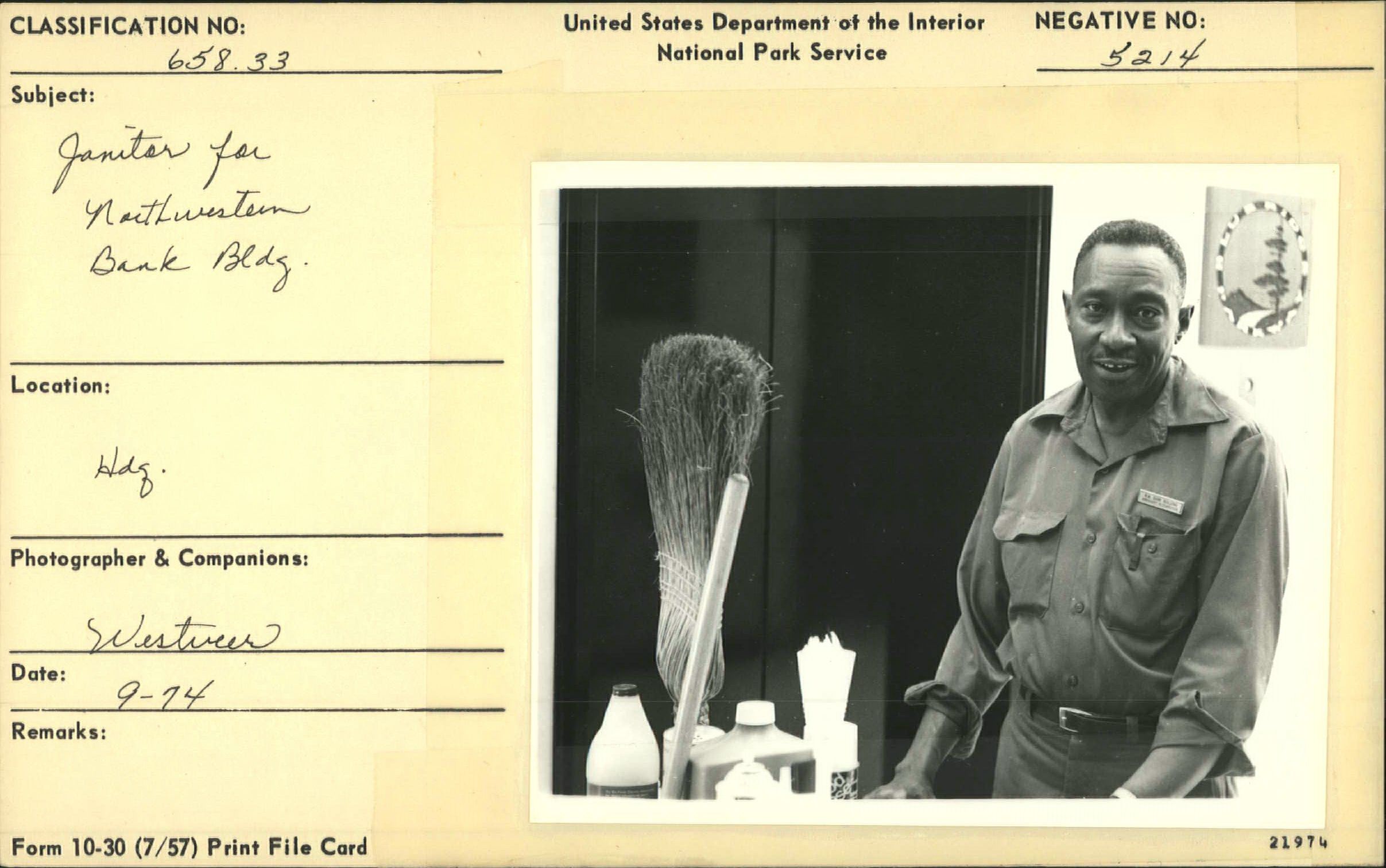 Custodian at Blue Ridge Parkway Headquarters Office