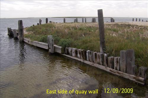 State of a quay wall at Yarborough Pass/Murdock's Landing as of Dec. 2009