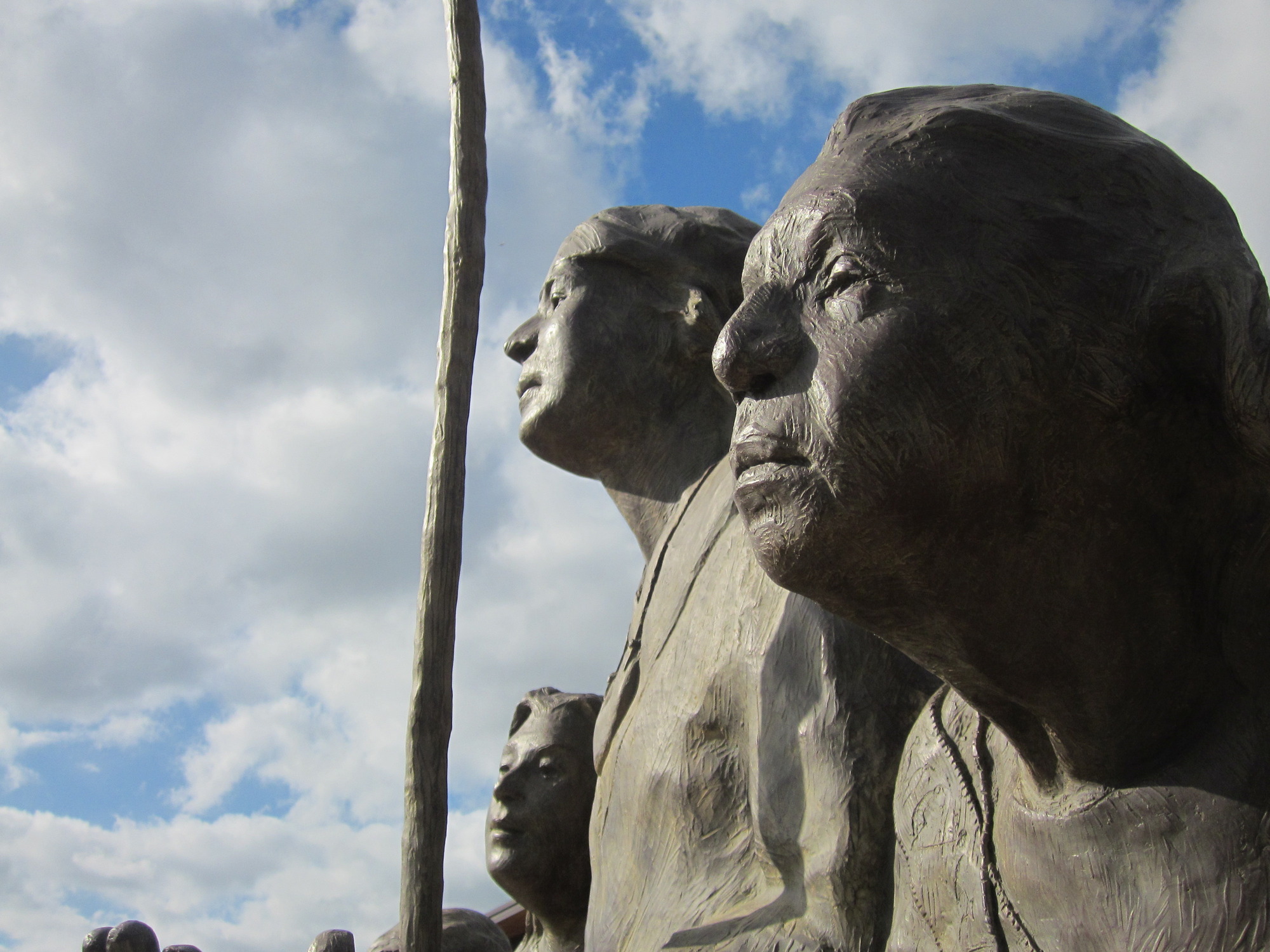 A statue under the open sky.
