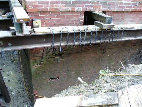 FOUNDATION WORK AND REPAIRS AT THE HISTORIC BAILLY BRICK HOUSE