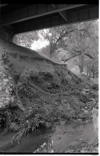 BW Photos of the damage from the Oak Creek flash flood of 1989.