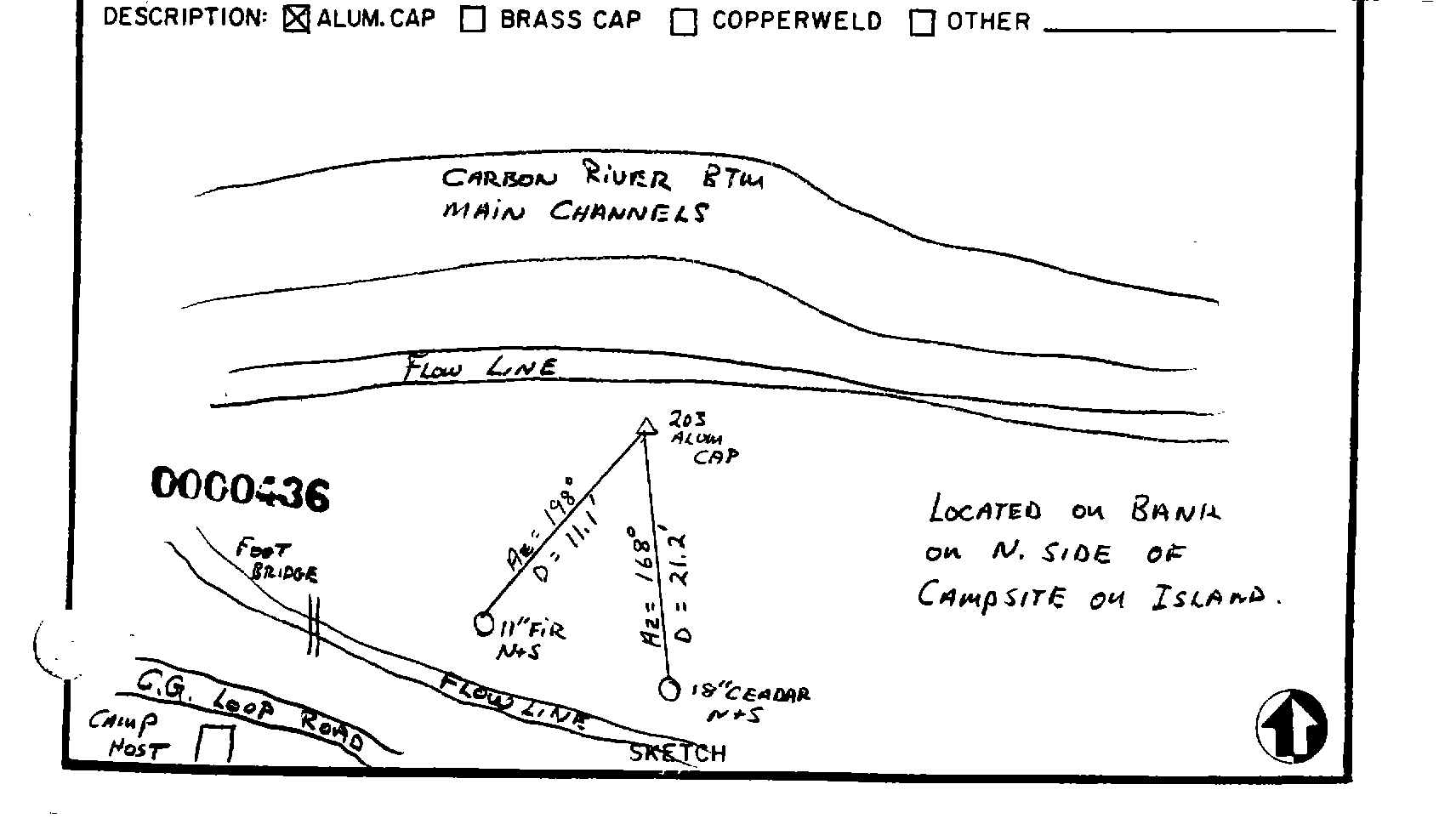 00000436 Survey Monumentation Sketch