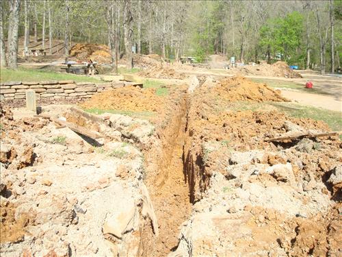 Replaced water and electric in Buffalo Point Campground