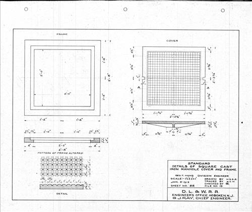 00019.BM--Standard iron parts--Hoboken Terminal