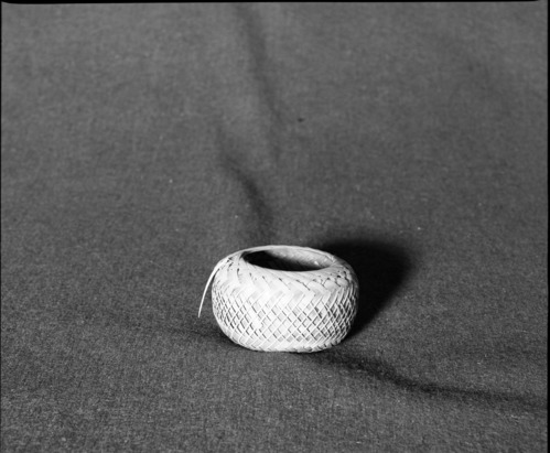 Marie Rozier Collection, Catalog No. 2A-4. Object: Japanese basket. Dimensions: 3 1/2" diameter. Materials: bamboo. Collection History: Mrs. G. DuGay.. Photographed by Michael Dixon, December 1982. Catalogued by Craig Bates and Barbara Beroza. Yosemite Collections, National Park Service.