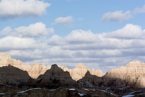 Photo of the view from the Ben Reifel Visitor Center taken by Gabby Salazar, Spring 2008 artist in residence.
