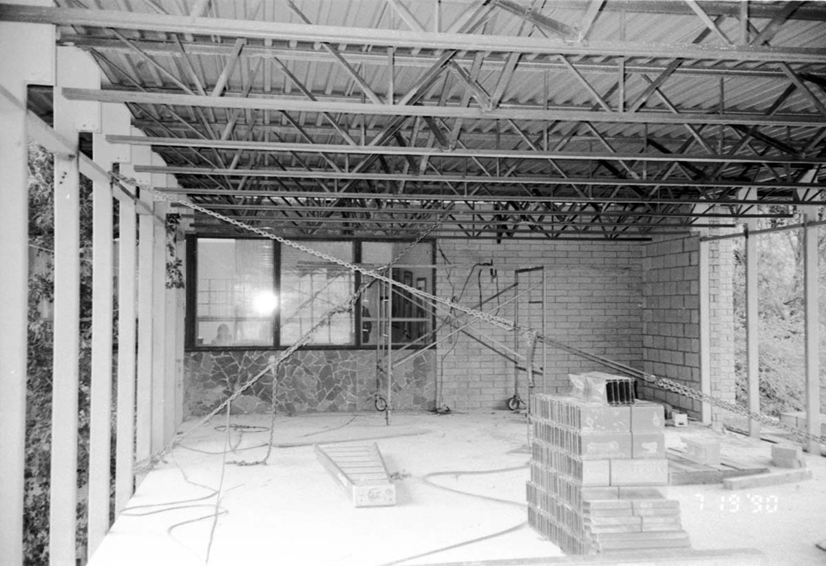 Construction of headquarters addition.
