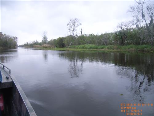 Remove Debris from Marine Waterways and Canals Jean Lafitte National Historical Park and Preserve in May 2010.