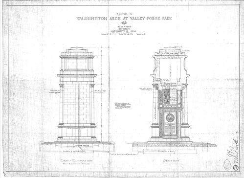 Memorial Arch at Valley Forge: Sheet 3, Scheme B