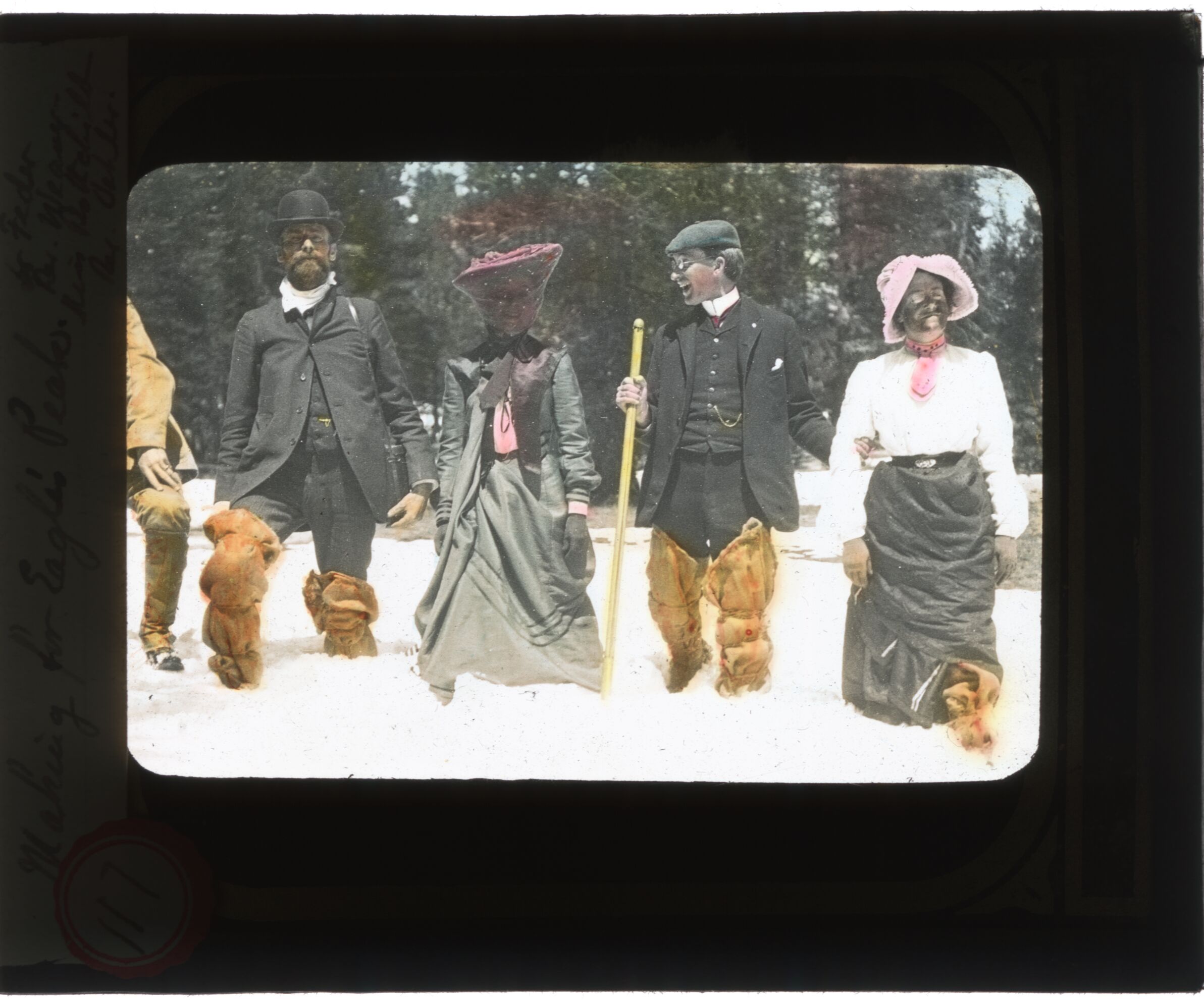 Making for Eagle's Peak. Sr. Feder, Rev. Weaeg (and two other names- can't read)