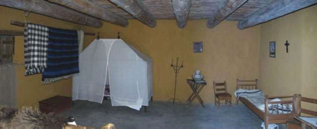 Trapper and Taos trader, Ceran St. Vrain was the son of a noble family dispossessed during the French Revolution of 1789. He was well-known and highly respected in Santa Fe, and his relationships in New Mexico were invaluable to the Bents. When St. Vrain was away, his quarters became a guest room. One of the most notable guests was Lieutenant James Abert, a topographical engineer surveying the west with a U.S. Army expediton. In 1845, Abert described peace talks between the Cheyenne and the Delaware, and sympathized with the changes forced on the Indians by white settlers. As a naturalist, he sketched and studied the plants and animals of the area. While recuperating from an illness in 1846, the drew plans of the fort, which provided architects with the necessary information to rebuild it in 1976.