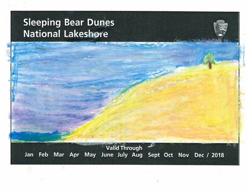 Scene of Sleeping Bear Dunes