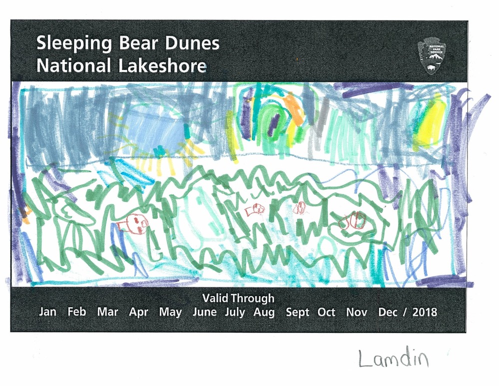 Scene of Sleeping Bear Dunes