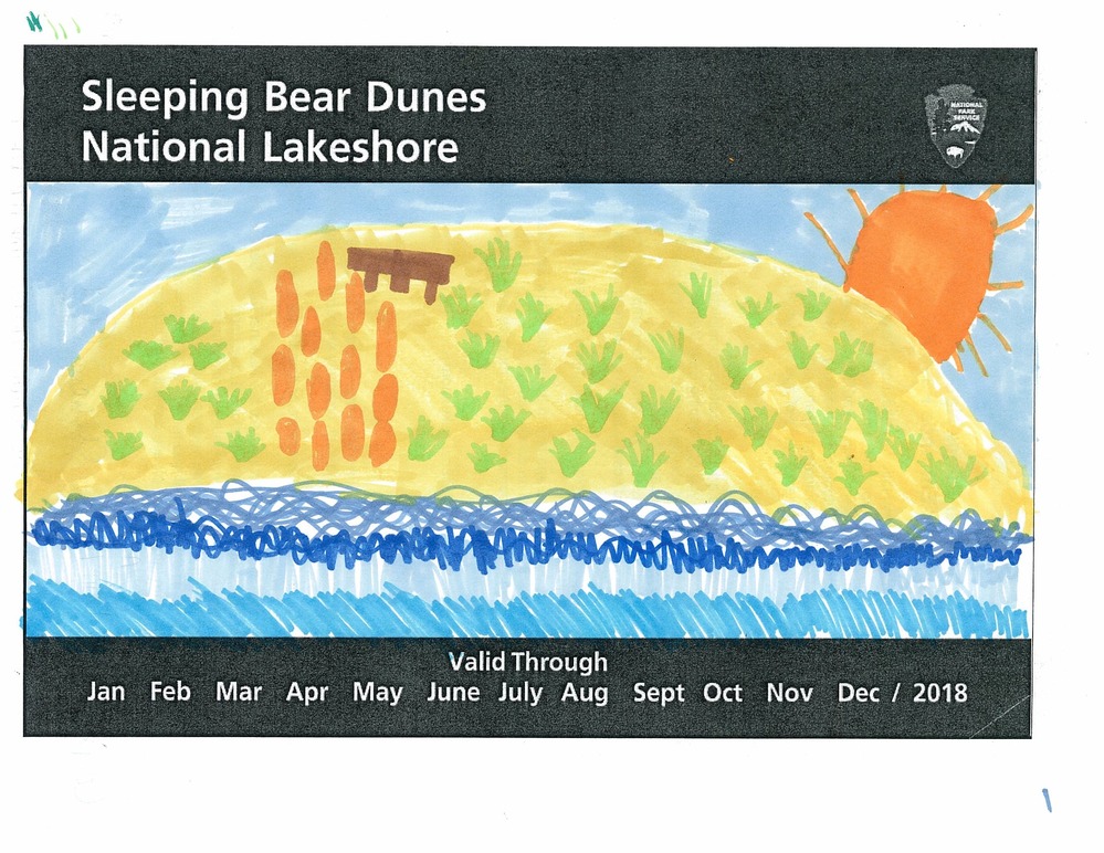Scene of Sleeping Bear Dunes