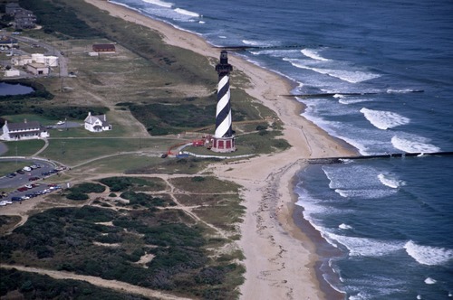 Aerial view of Cape Hatteras Light Station