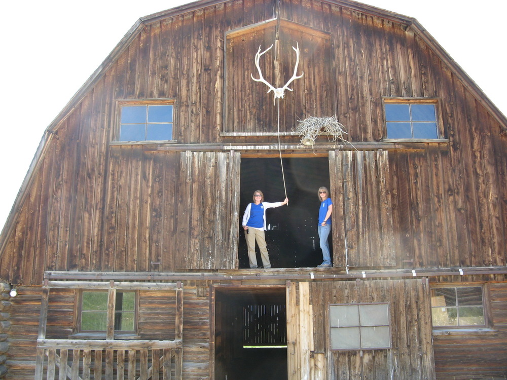 Interns at the Hunter Ranch barn