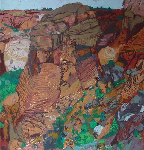 painting of a butte