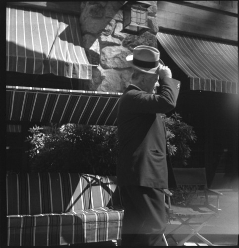 Mr. Hoover at the Ahwahnee Hotel.