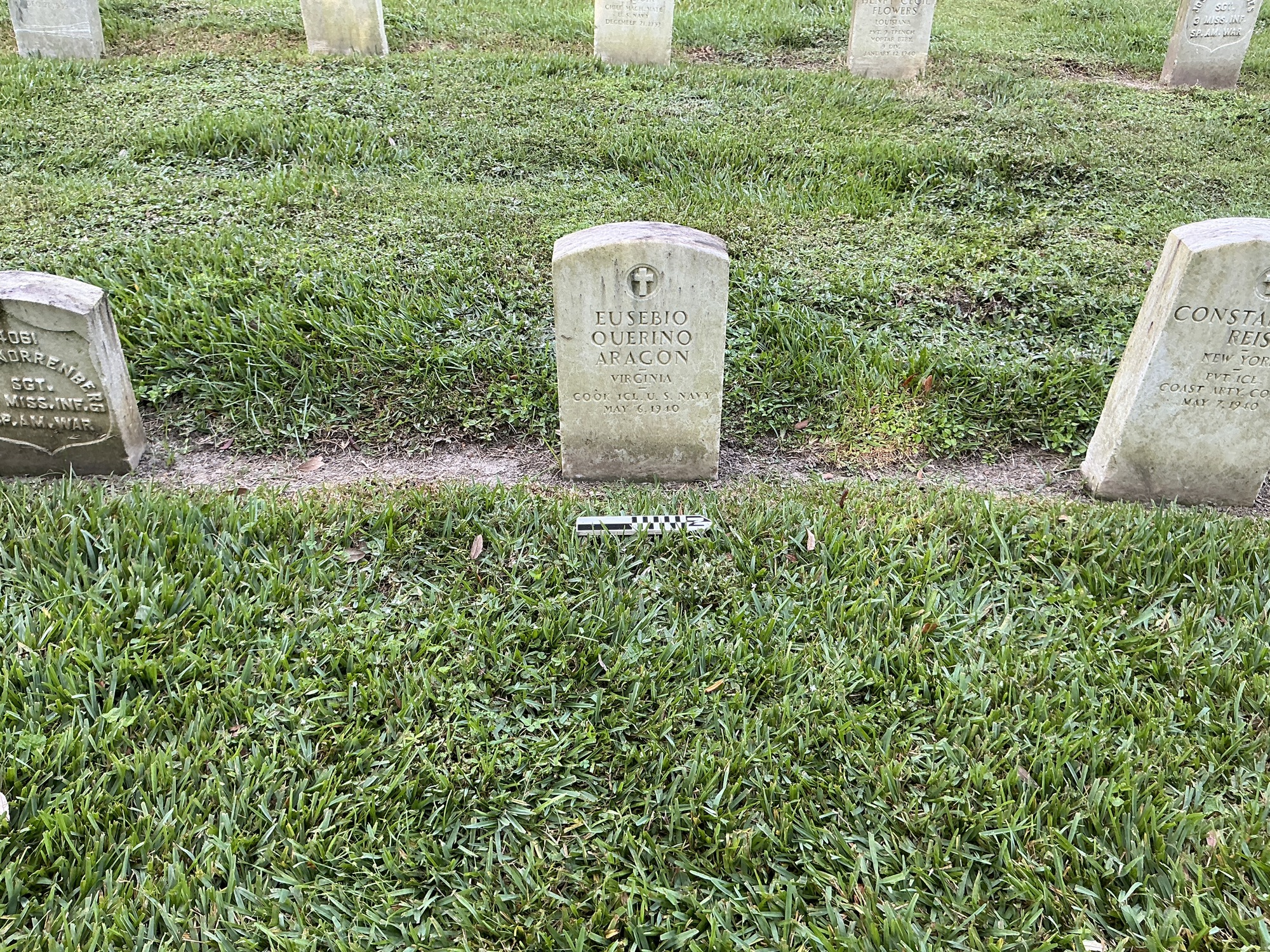 Extra image of upright marble headstone with flat face.