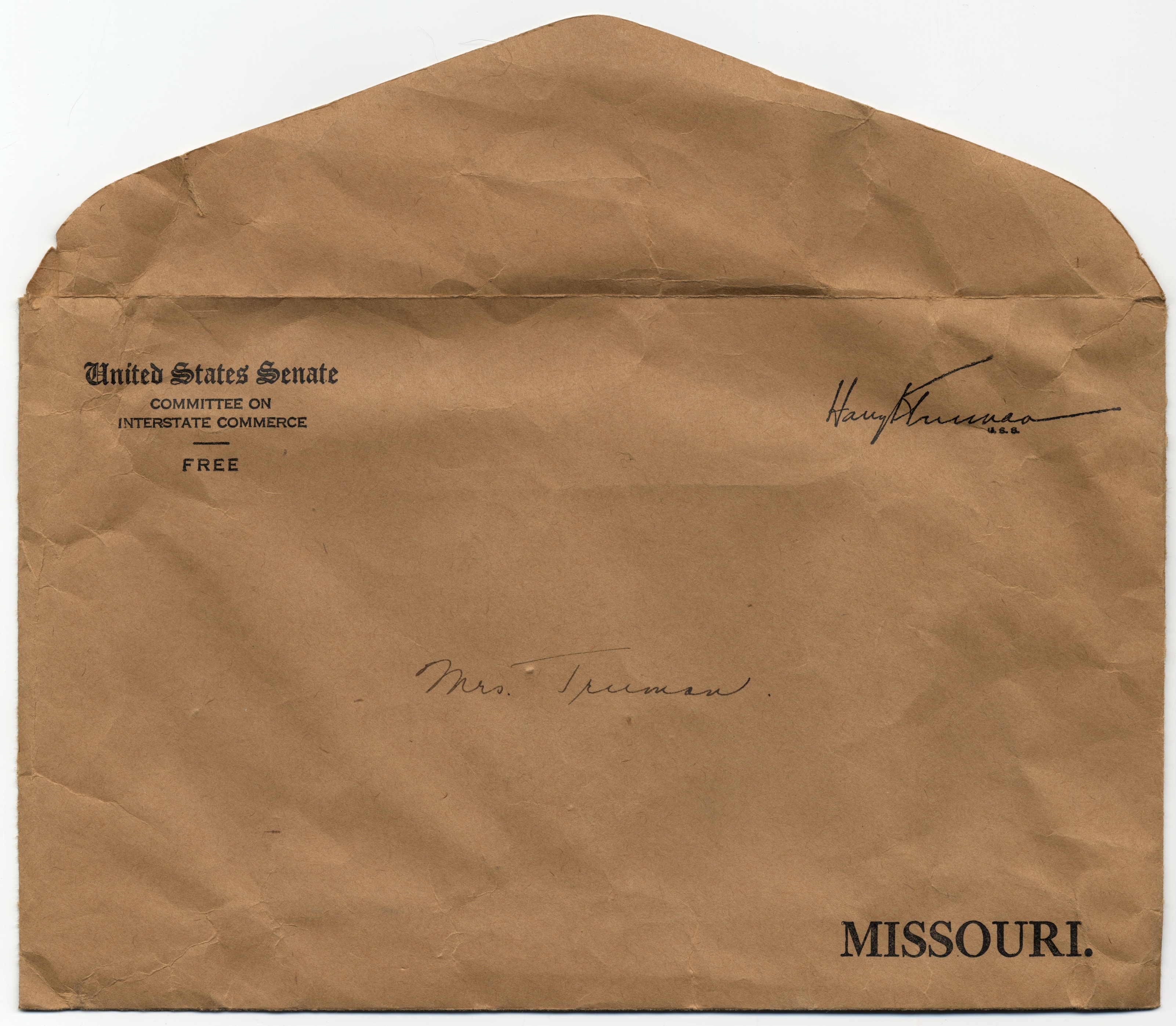 A large brown envelope.