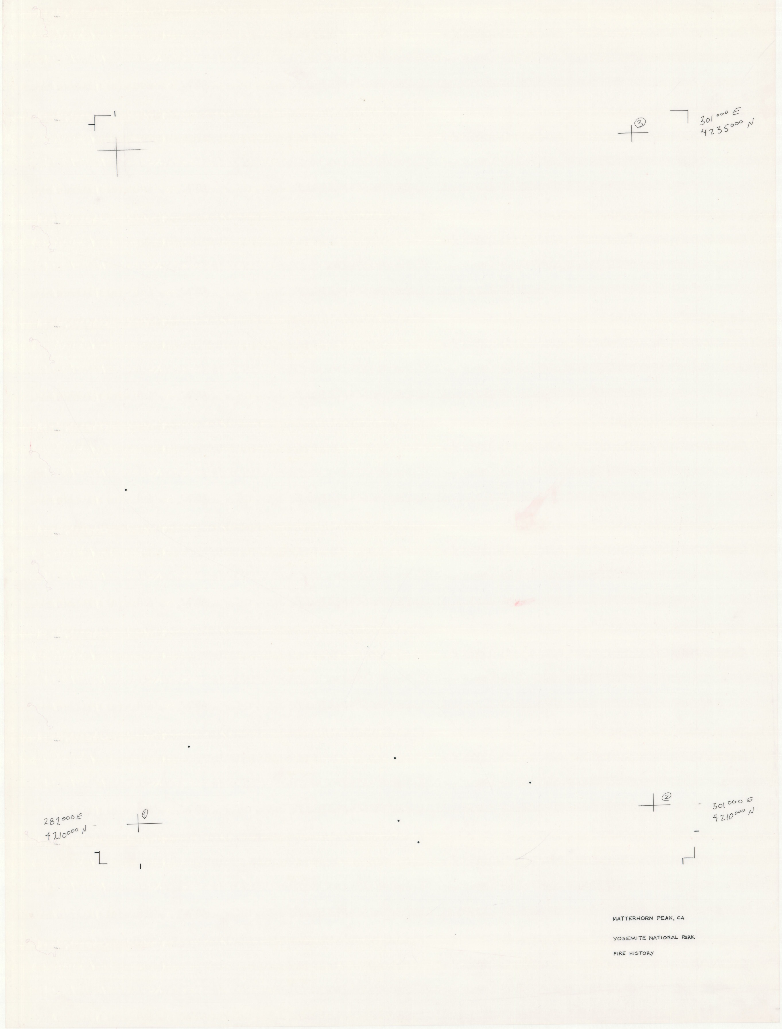 Matterhorn Peak, CA Yosemite National Park Fire History