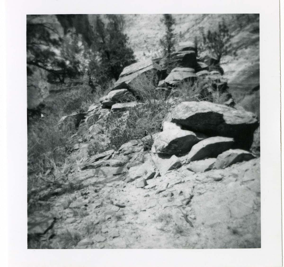 Hidden Canyon trail damage and repairs.