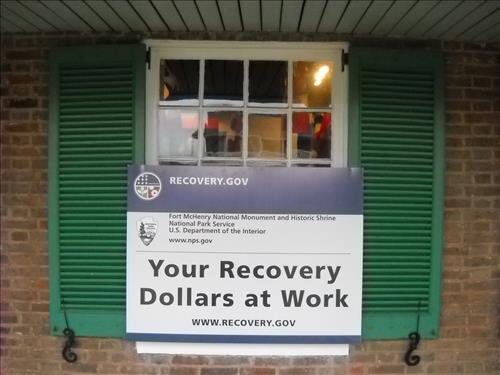 Install Interior Storm Windows and Exterior Shutters at Fort McHenry in November 2009