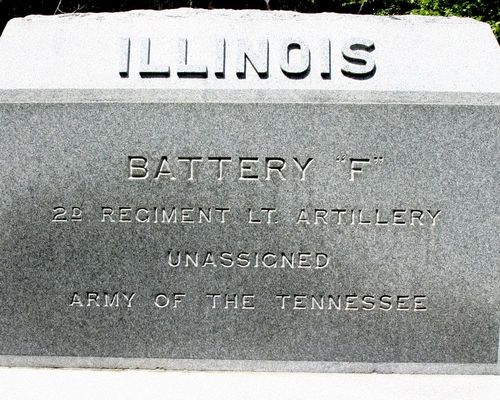 Battery "F", 2nd Illinois Lt. Art. Reg. Monument at Shiloh National Military Park in May 2004